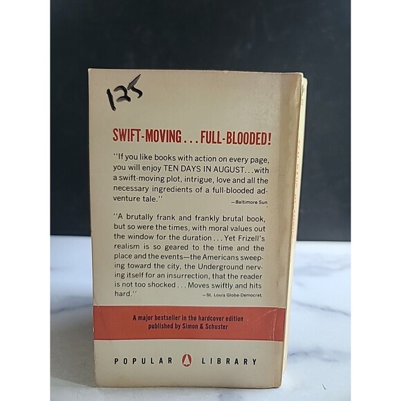 Ten Days In August By Bernard Frizell Paperback - Picture 9 of 10
